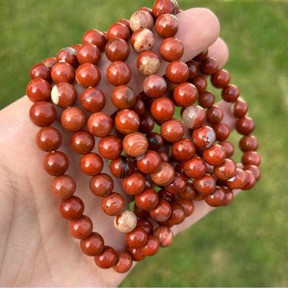 Red Jasper 8mm bracelets - Picture 2 of 2